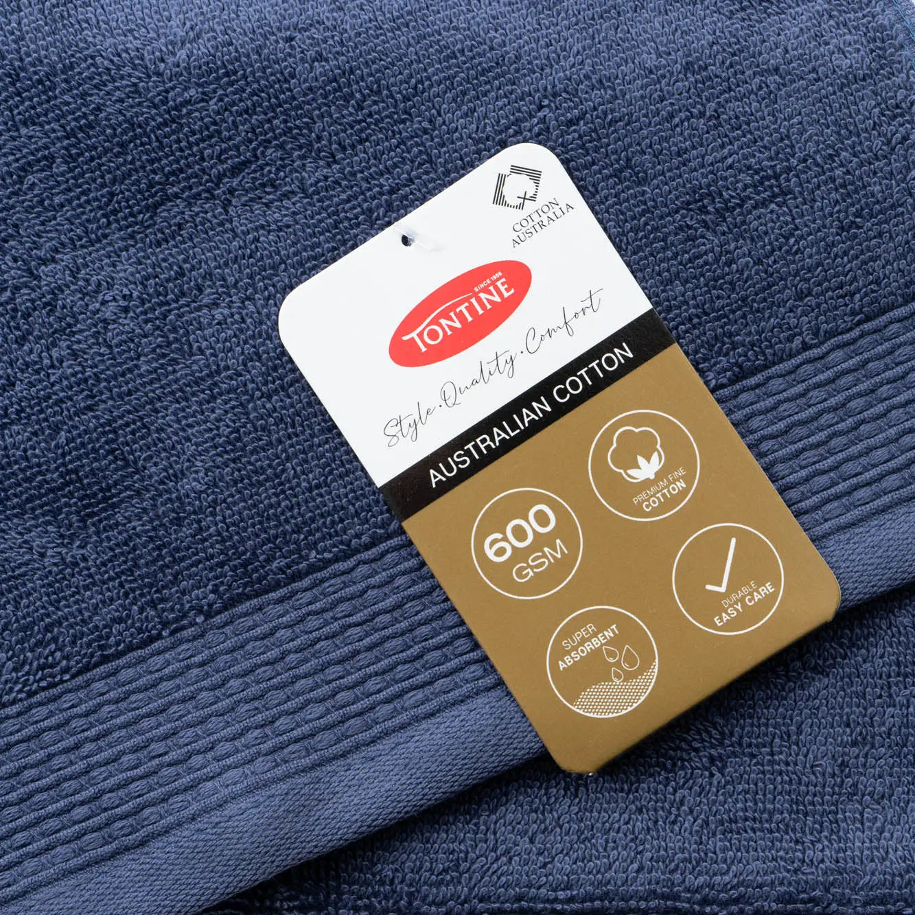 Tontine Australian Cotton Bath Towel 600GSM – Soft, Absorbent & Available in Multiple Colours SBA
