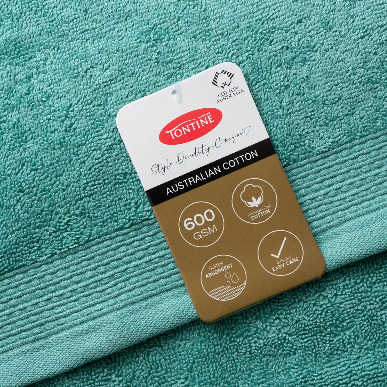Tontine Australian Cotton Bath Towel 600GSM – Soft, Absorbent & Available in Multiple Colours SBA