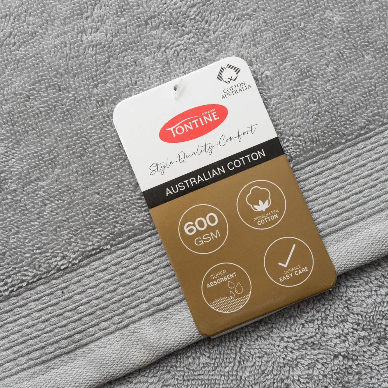 Tontine Australian Cotton Bath Towel 600GSM – Soft, Absorbent & Available in Multiple Colours SBA