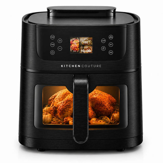 Kitchen Couture 8L AI Smart Sense Ceramic Auto Cooking Air Fryer Black