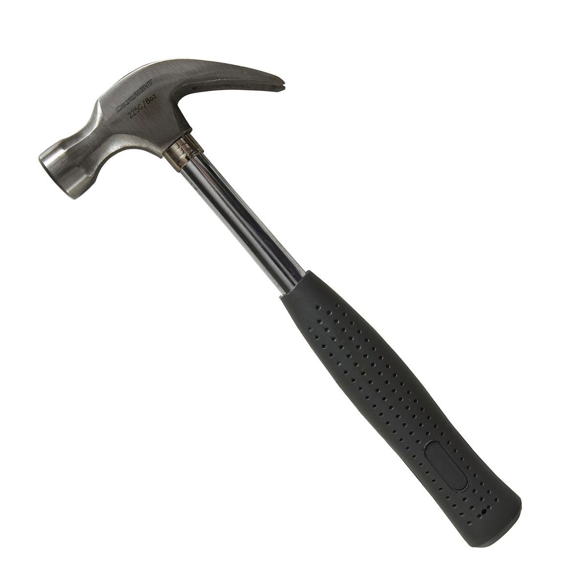 Craftright 8oz Steel Claw Hammer with rubber grip handle