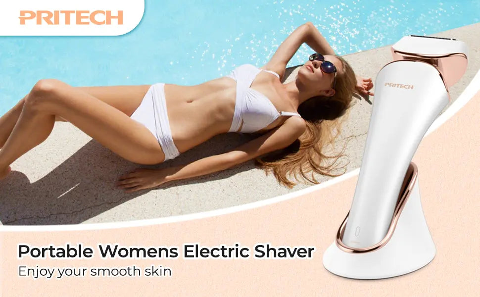 PRITECH Women's Electric Shaver | 3-in-1 Wet & Dry | IPX6 | USB-C Rechargeable | Legs, Underarms & Bikini AMZ