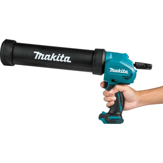 Makita CG100DZA cordless sealant gun – 360° rotating nozzle holder close-up