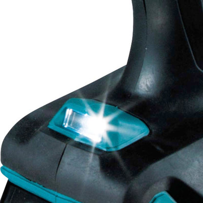 Close-up of a tool with a bright light on a white background