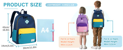 Chase Chic Kids Backpack – Lightweight Water-Resistant School Bag for Boys & Girls | Ages 3+