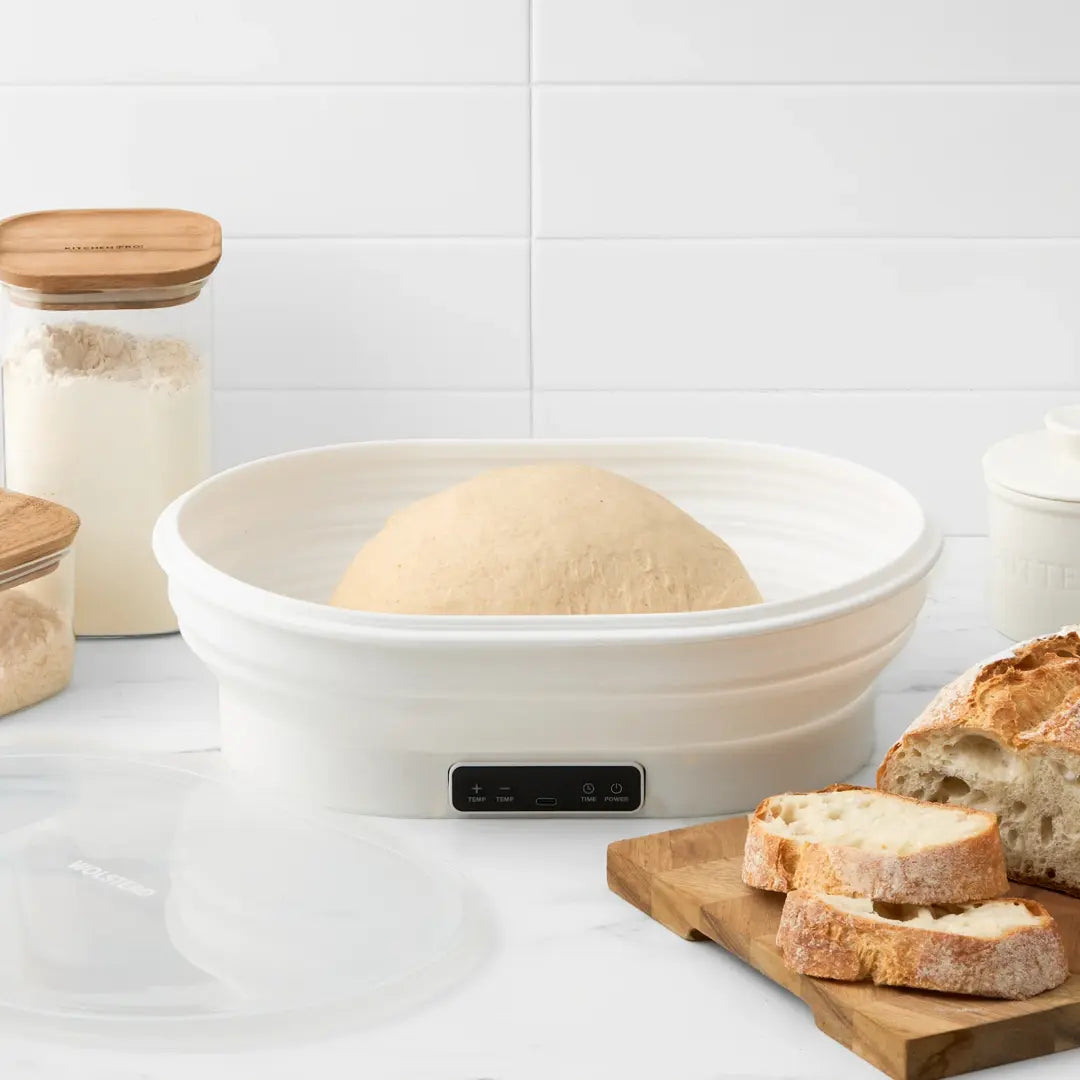 Wolstead Rise Foldable Electric Bread Proofing Basket – Thermostatic Dough Proofer with Timer