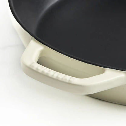 Wolstead Endure+ Enamel Cast Iron Frypan 25cm | Ivory | All Stovetops