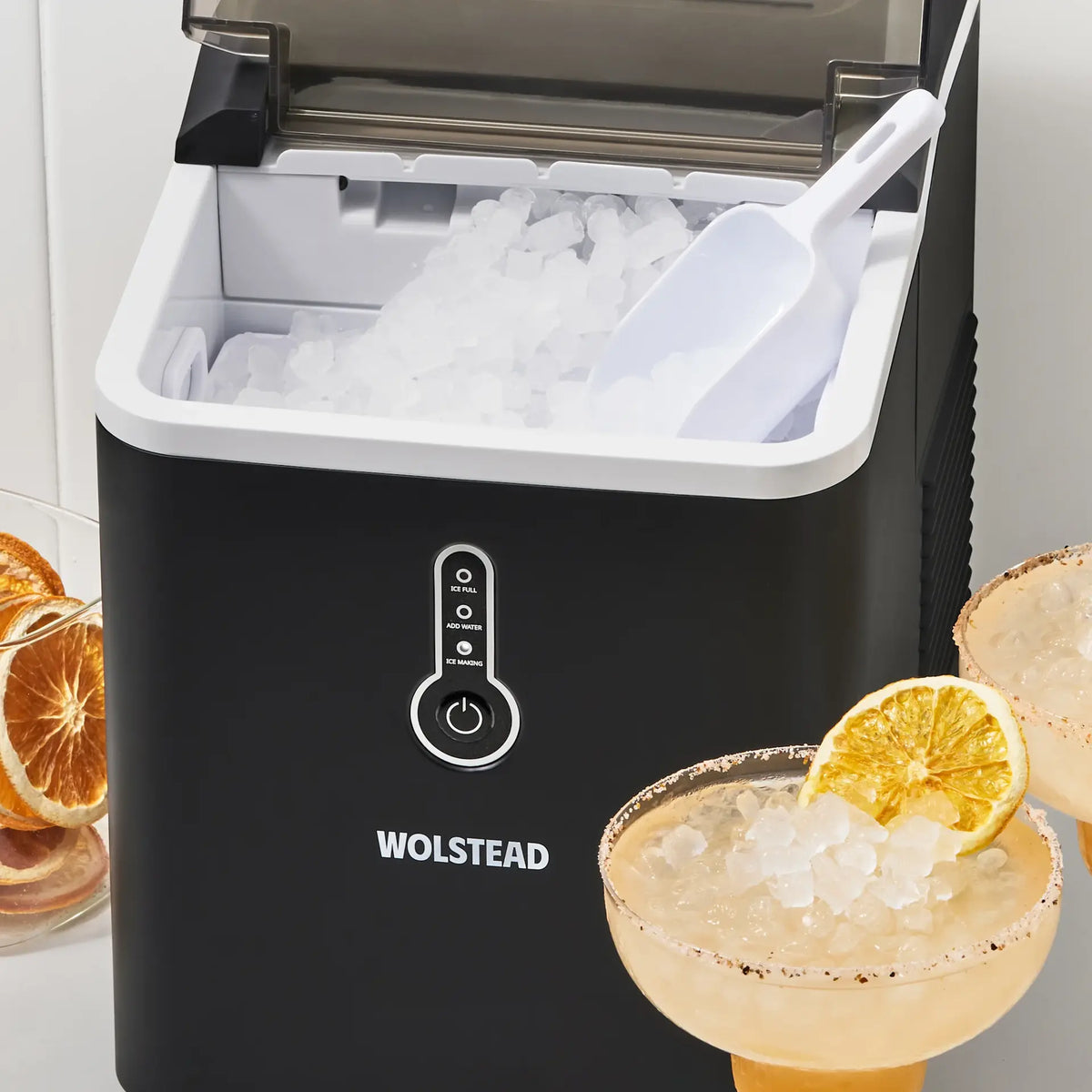 Wolstead Crystal Nugget Ice Maker 14kg Black