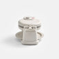 Everten 4-Slice Round Belgian Waffle Maker – Warm Grey | Rotating Plates
