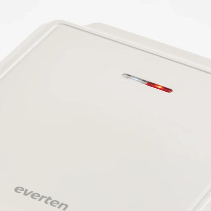 Everten 4-Slice Waffle & Jaffle Maker – Warm Grey | Interchangeable Plates