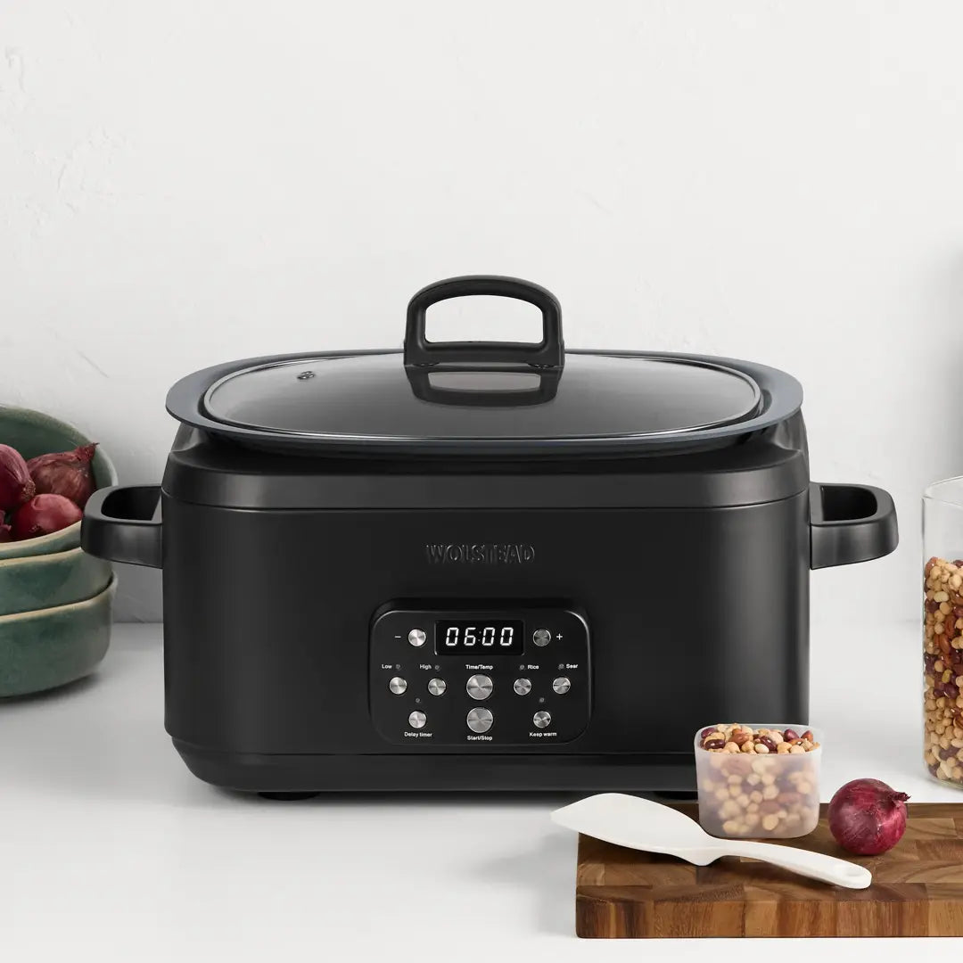 Wolstead Perfection Slow Cooker 6L | Ceramax Non-Stick | 6-in-1 Digital Panel