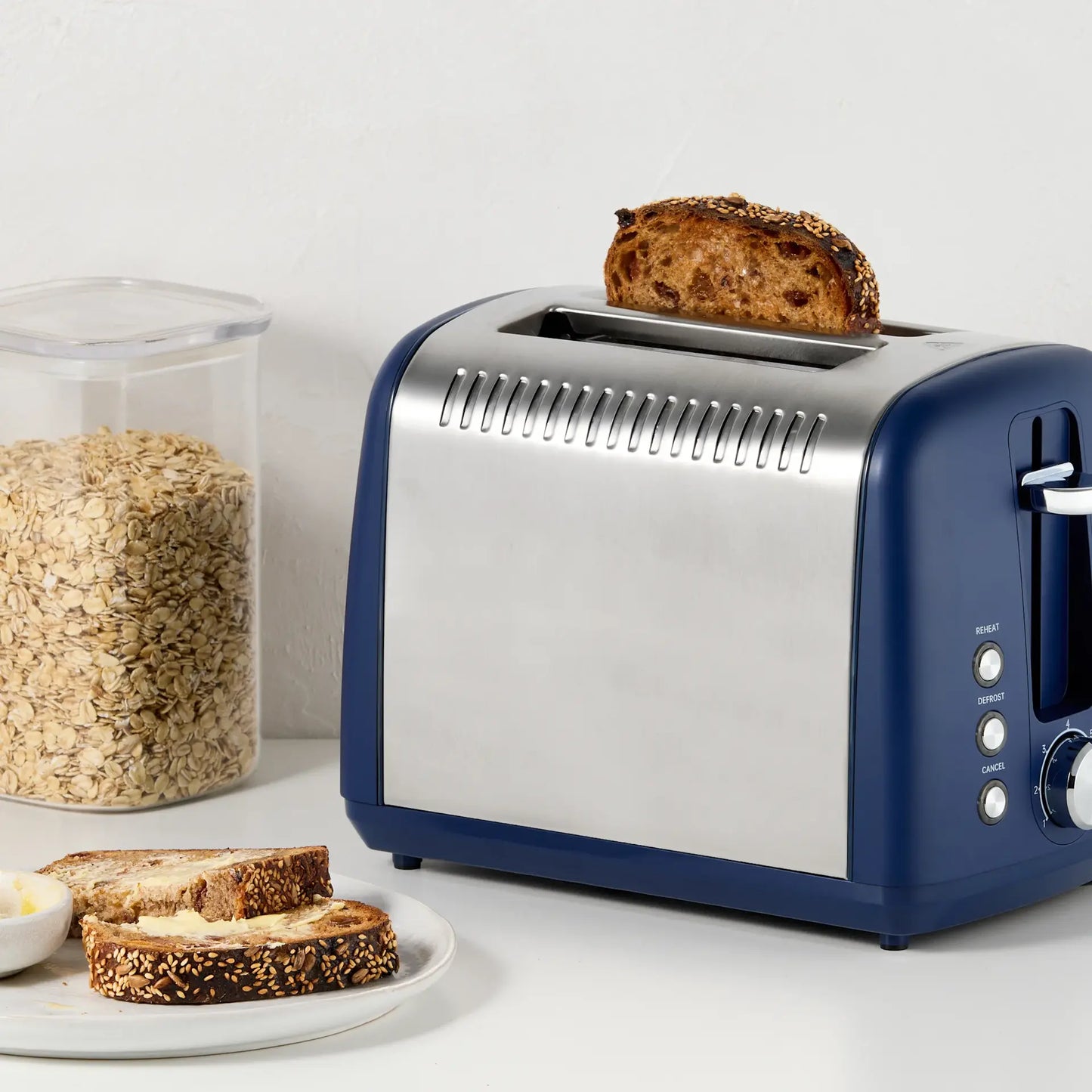 Wolstead Electric Kettle & 2-Slice Toaster Pack – Cosmic Blue | Matching Breakfast Set