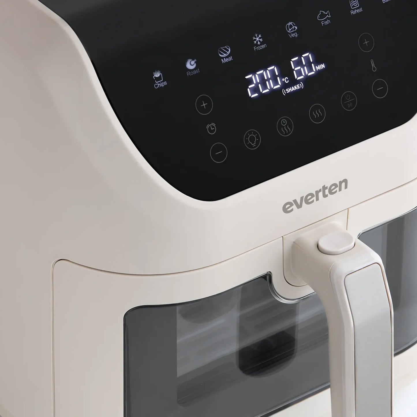 Everten Express Slim Air Fryer glass viewing window
