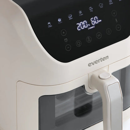 Everten Express Slim Air Fryer glass viewing window
