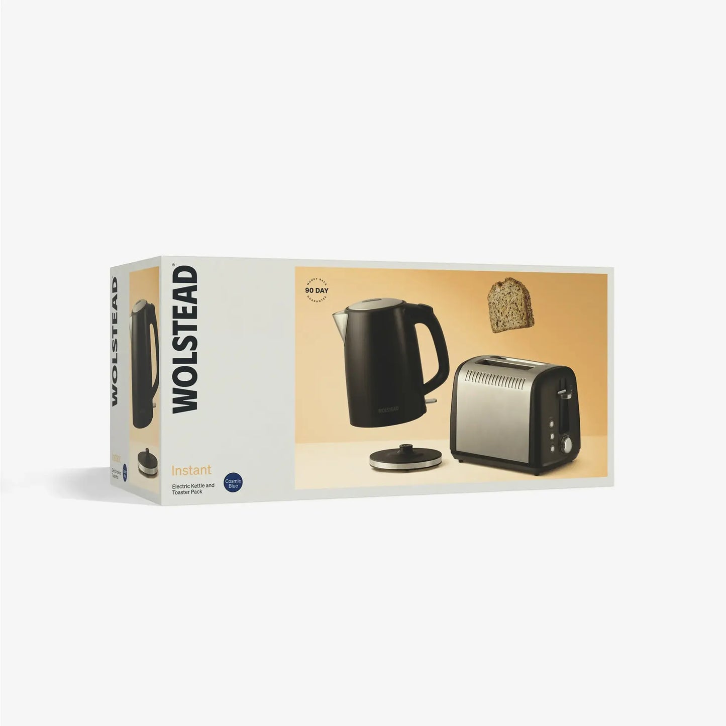 Wolstead Electric Kettle & 2-Slice Toaster Pack – Cosmic Blue | Matching Breakfast Set