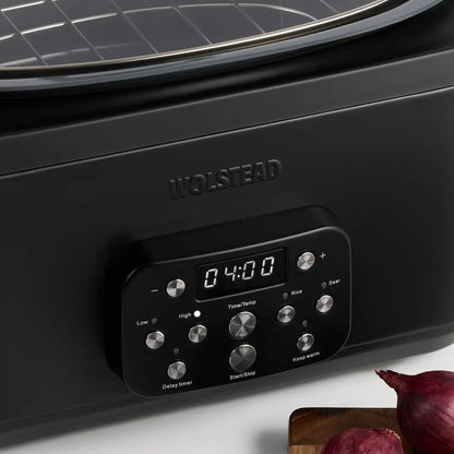 Wolstead Perfection Slow Cooker 6L | Ceramax Non-Stick | 6-in-1 Digital Panel