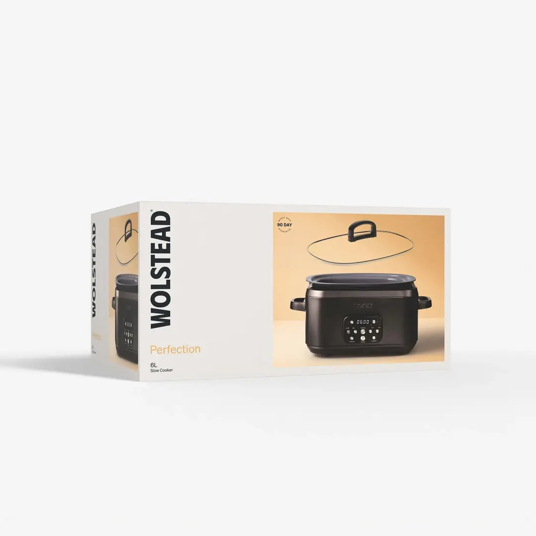 Wolstead Perfection Slow Cooker 6L | Ceramax Non-Stick | 6-in-1 Digital Panel