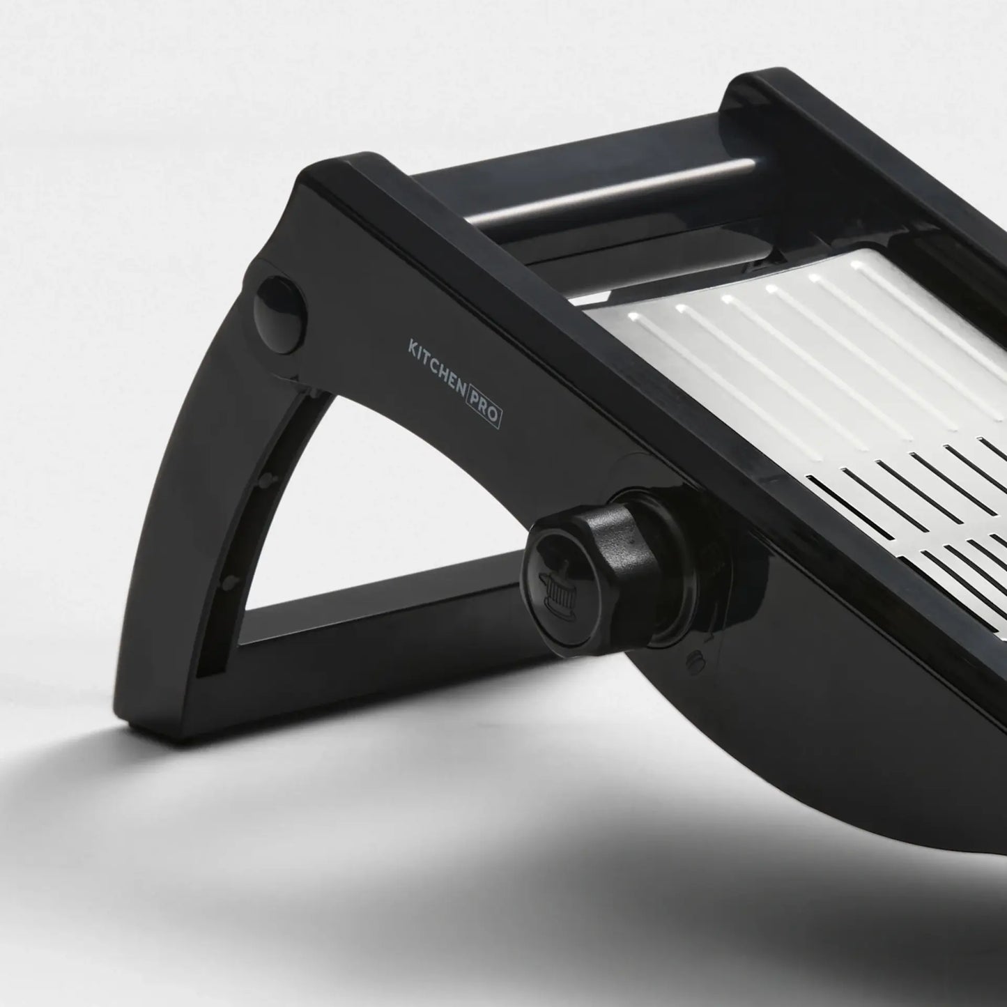 Kitchen Pro Prep Stainless Steel Mandoline Slicer – Black | 6 Interchangeable Blades