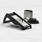 Kitchen Pro Prep Stainless Steel Mandoline Slicer – Black | 6 Interchangeable Blades