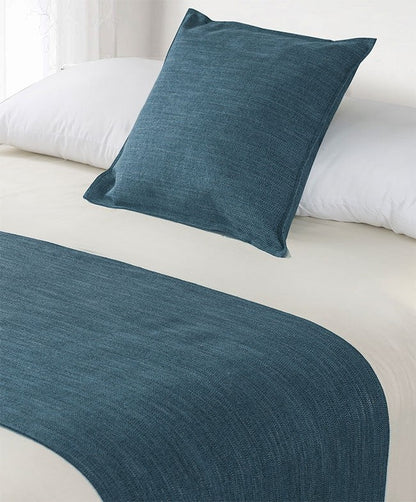 Jason Commercial Linen Look Bed Runner & Cushion Set – Marine Jason Av8Store