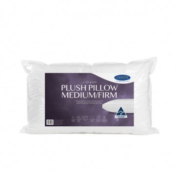 J-Dream Plush Medium Firm Gusseted Standard Pillow | 100% Cotton Japara | Made in Australia | 48x73cm J-Dream Av8Store