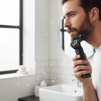 Philips OneBlade 360 PRO Face & Body Groomer – Trim, Edge & Shave | Wet/Dry | 14-Length Comb