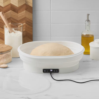 Wolstead Rise Foldable Electric Bread Proofing Basket – Thermostatic Dough Proofer with Timer