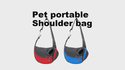 Pet Puppy Sling Carrier Bag – Mesh Oxford Shoulder Pouch for Small Dogs | Outdoor Travel