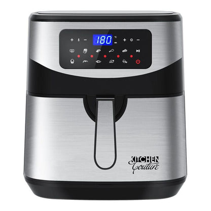 Kitchen Couture 12L Digital Air Fryer – Silver | Large Capacity, 9 Preset Programs