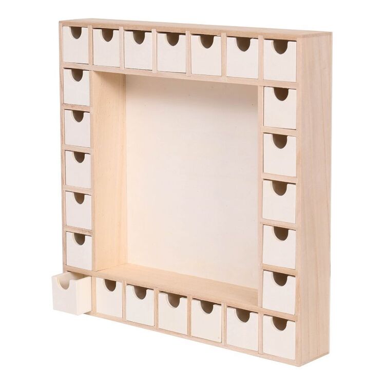 Crafters Choice Wooden Advent Calendar with drawers