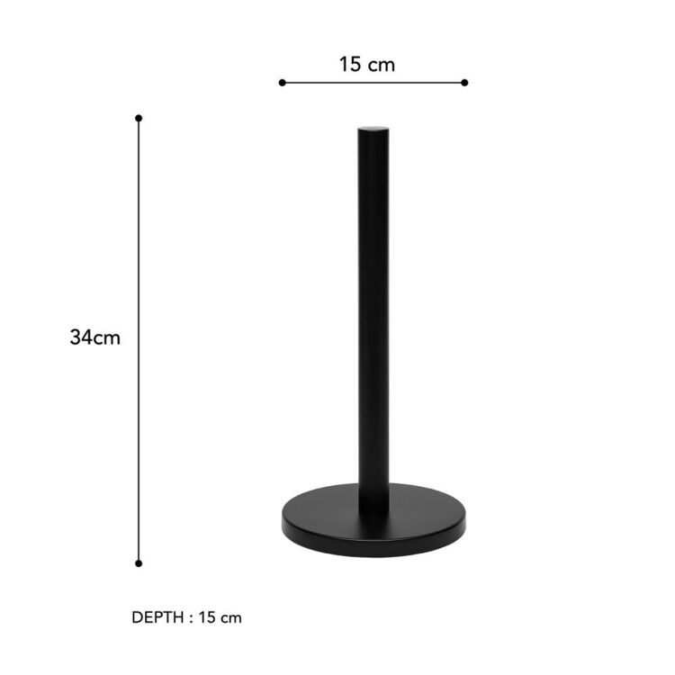 Brampton House Freestanding Toilet Roll Holder | White, Silver & Black | No-Drill Bathroom Storage | Av8Store Australia Brampton House Av8Store