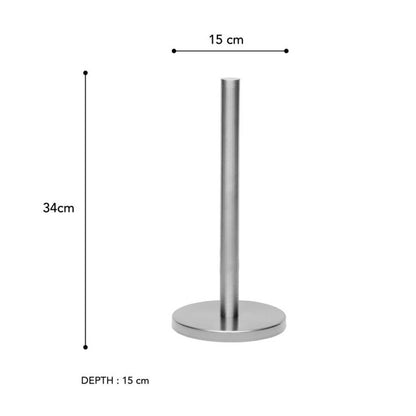 Brampton House Freestanding Toilet Roll Holder | White, Silver & Black | No-Drill Bathroom Storage | Av8Store Australia Brampton House Av8Store