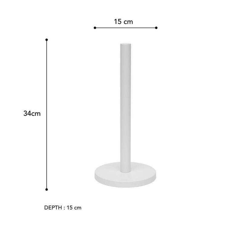 Brampton House Freestanding Toilet Roll Holder | White, Silver & Black | No-Drill Bathroom Storage | Av8Store Australia Brampton House Av8Store