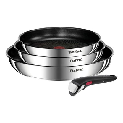 Tefal Ingenio Emotion Induction Non-Stick 4 Piece Set in silver