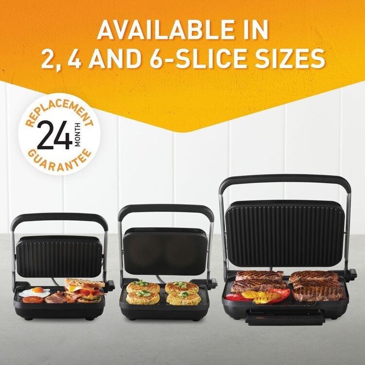 Sunbeam Café Style 2-Slice Sandwich Grill & Press | AnyHeight™ Control, Non-Stick, Upright Storage | Av8Store Australia Sunbeam Av8Store