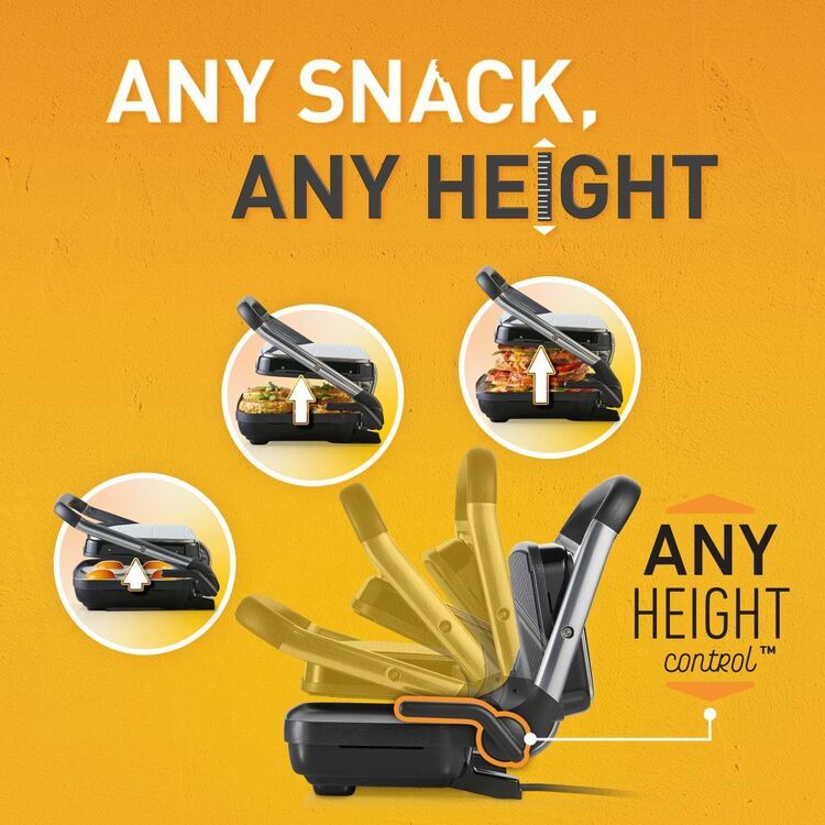 Sunbeam Café Style 2-Slice Sandwich Grill & Press | AnyHeight™ Control, Non-Stick, Upright Storage | Av8Store Australia Sunbeam Av8Store