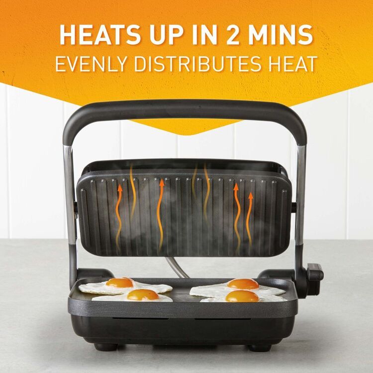 Sunbeam Café Style 2-Slice Sandwich Grill & Press | AnyHeight™ Control, Non-Stick, Upright Storage | Av8Store Australia Sunbeam Av8Store