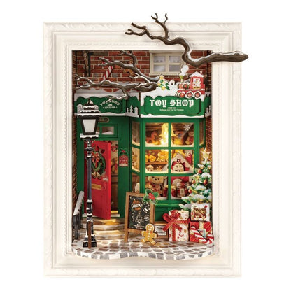 Robotime Christmas DIY Miniature House Santa's Toy Shop Kit