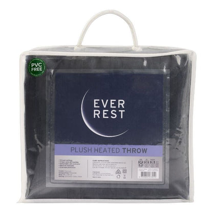 Ever Rest Heated Electric Throw | 130x160cm, Soft Charcoal, Winter Warming Blanket | Av8Store Australia SPT Av8Store