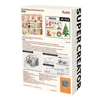 Robotime Rolife Christmas Eve Super Store Kit assembled