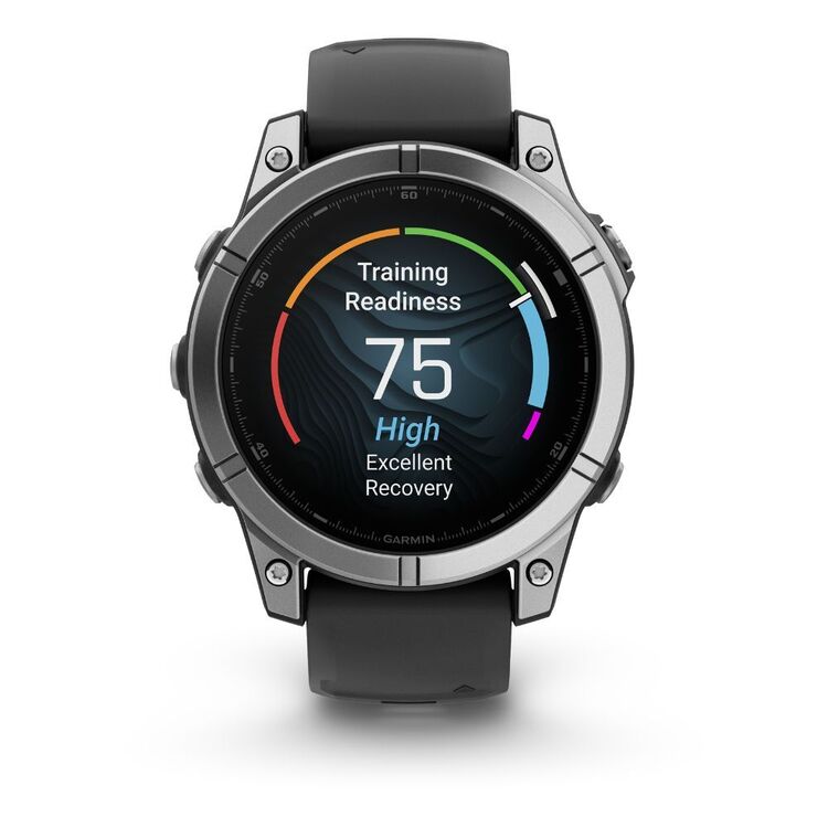 Smartwatch with a display showing 'Training Readiness' on a white background