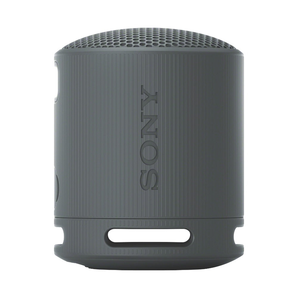 Sony SRS-XB100 compact Bluetooth speaker on white background