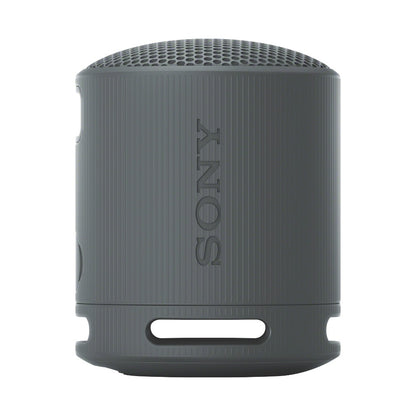 Sony SRS-XB100 compact Bluetooth speaker on white background