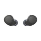 Sony WF-C510 black truly wireless earbuds on white background