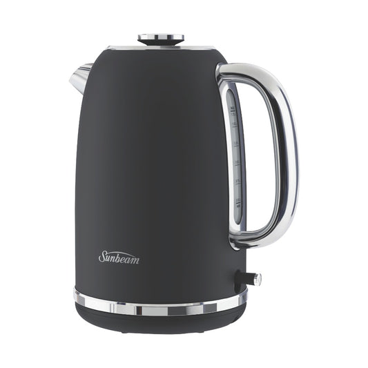 Sunbeam Alinea Collection black 1.7L kettle on white background