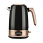 Sunbeam New York Collection 1.7L jug kettle in black and bronze on white background