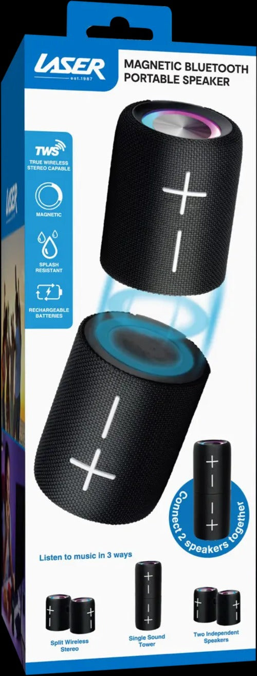 Portable Bluetooth Speaker – True Wireless Stereo, Splash-Proof, 4Hr Playtime AEX Av8Store