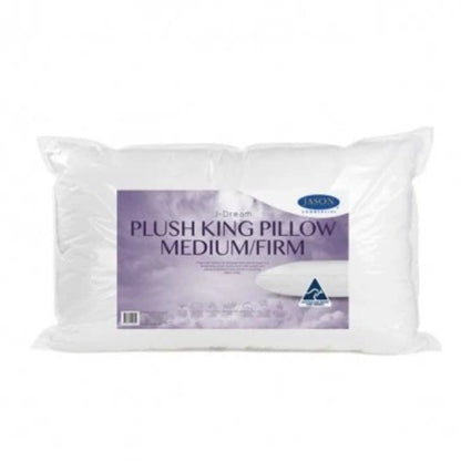 J-Dream Plush Medium Firm Gusseted King Pillow | 100% Cotton Japara | Made in Australia | 50x90cm J-Dream Av8Store