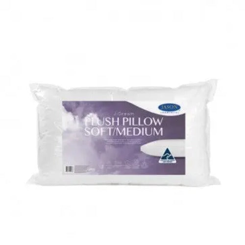 J‑Dream Plush Soft Medium Gusseted Pillow Standard 48x73cm Cotton Japara AU Jason Av8Store