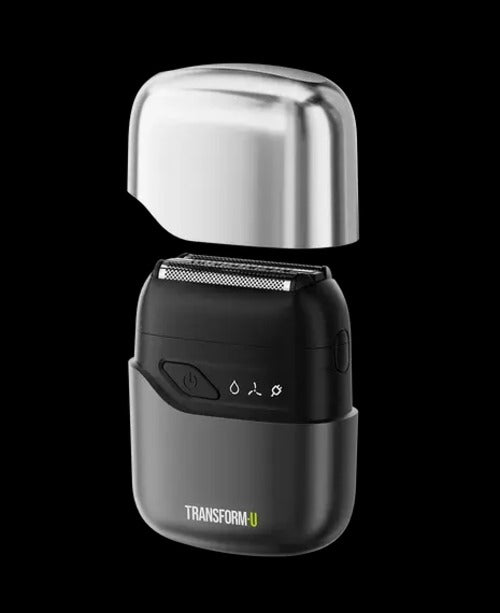 TRANSFORM-U Travel Foil Electric Shaver | 3 Reciprocating Blades | 90-Min Cordless | USB-C | Travel Kit SSP Av8Store